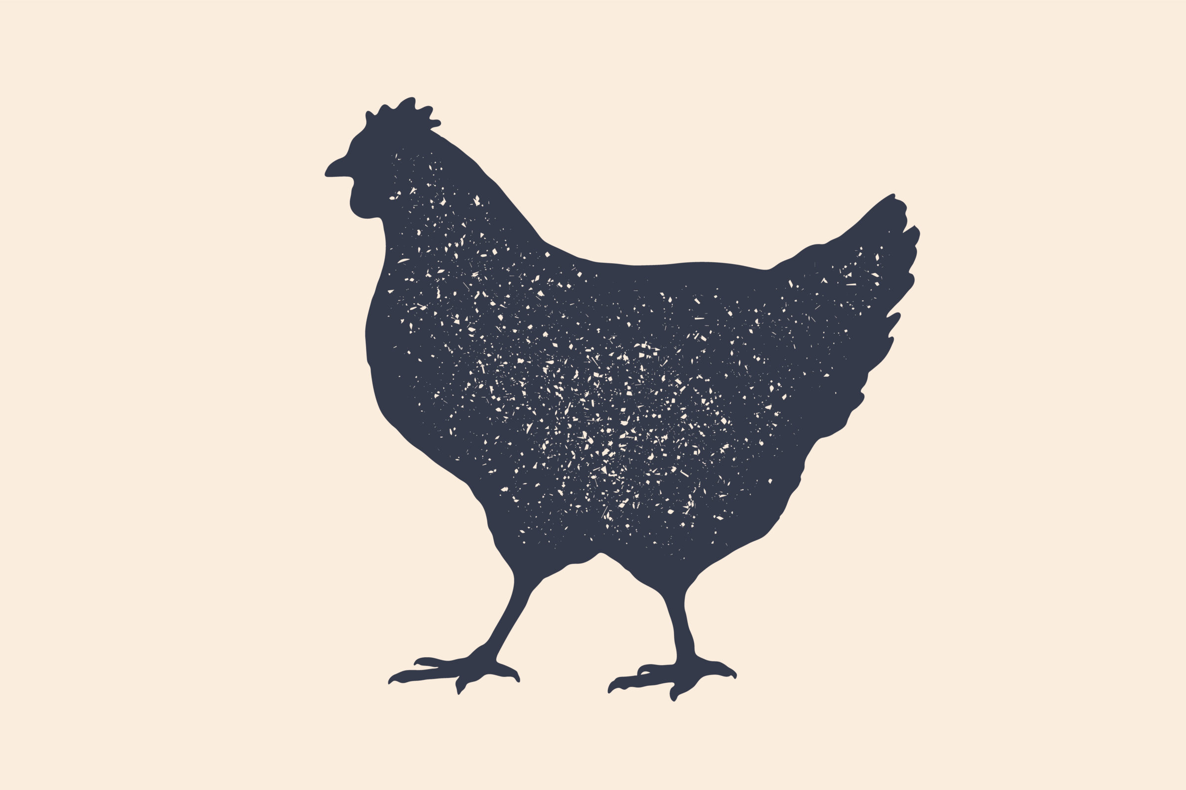 aboriginal clipart black and white hen